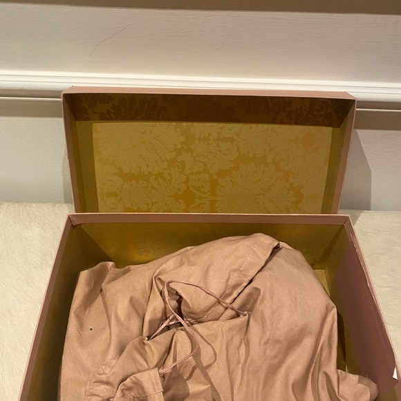 Miu Miu Snake-Effect Leather Slingback Sandals in Royal Blue - Picture 5 of 6